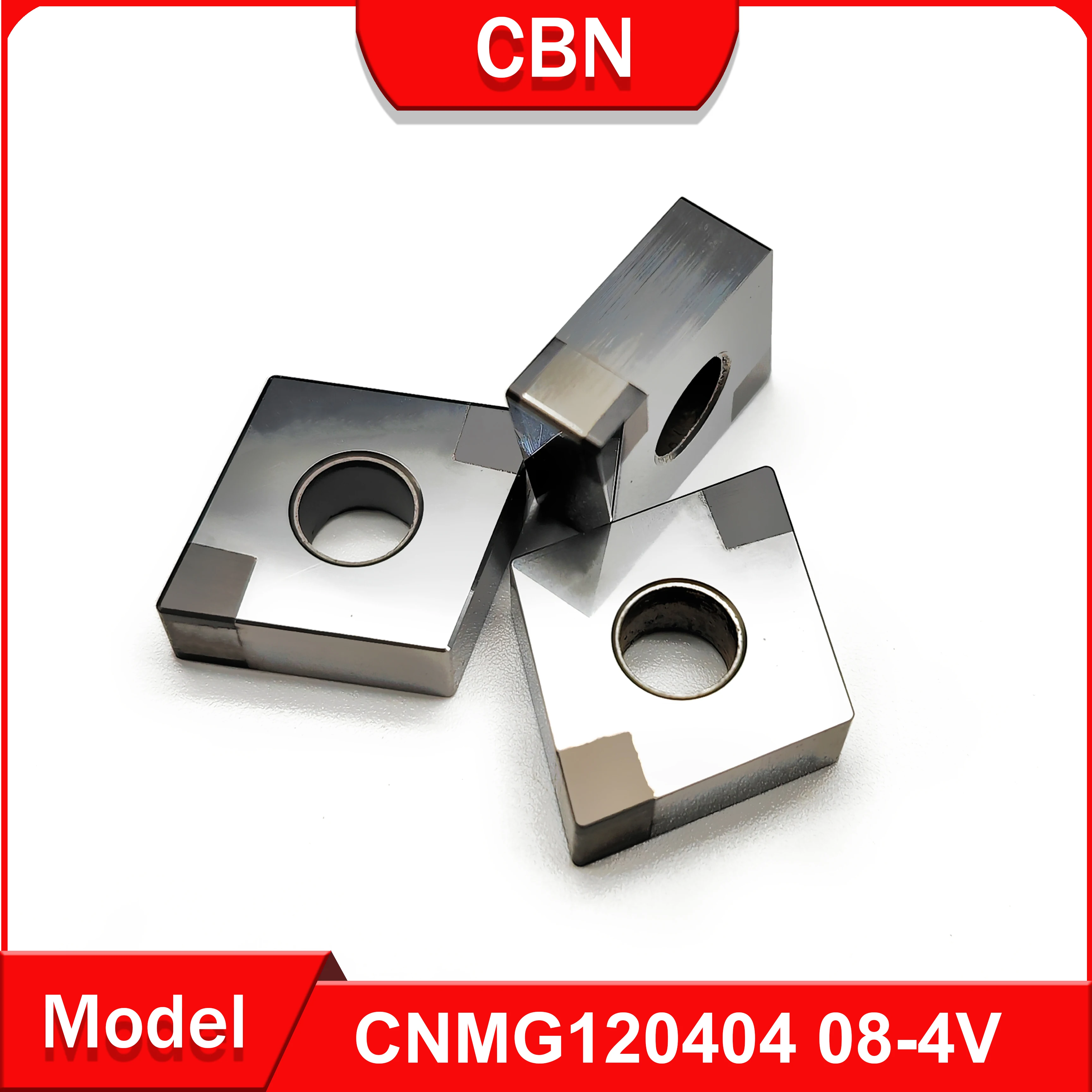 CBN machine tool turning tool CNMG120404 CNMG120408 -4V machining high hardness materials such as hard steel and cast iron CNMG