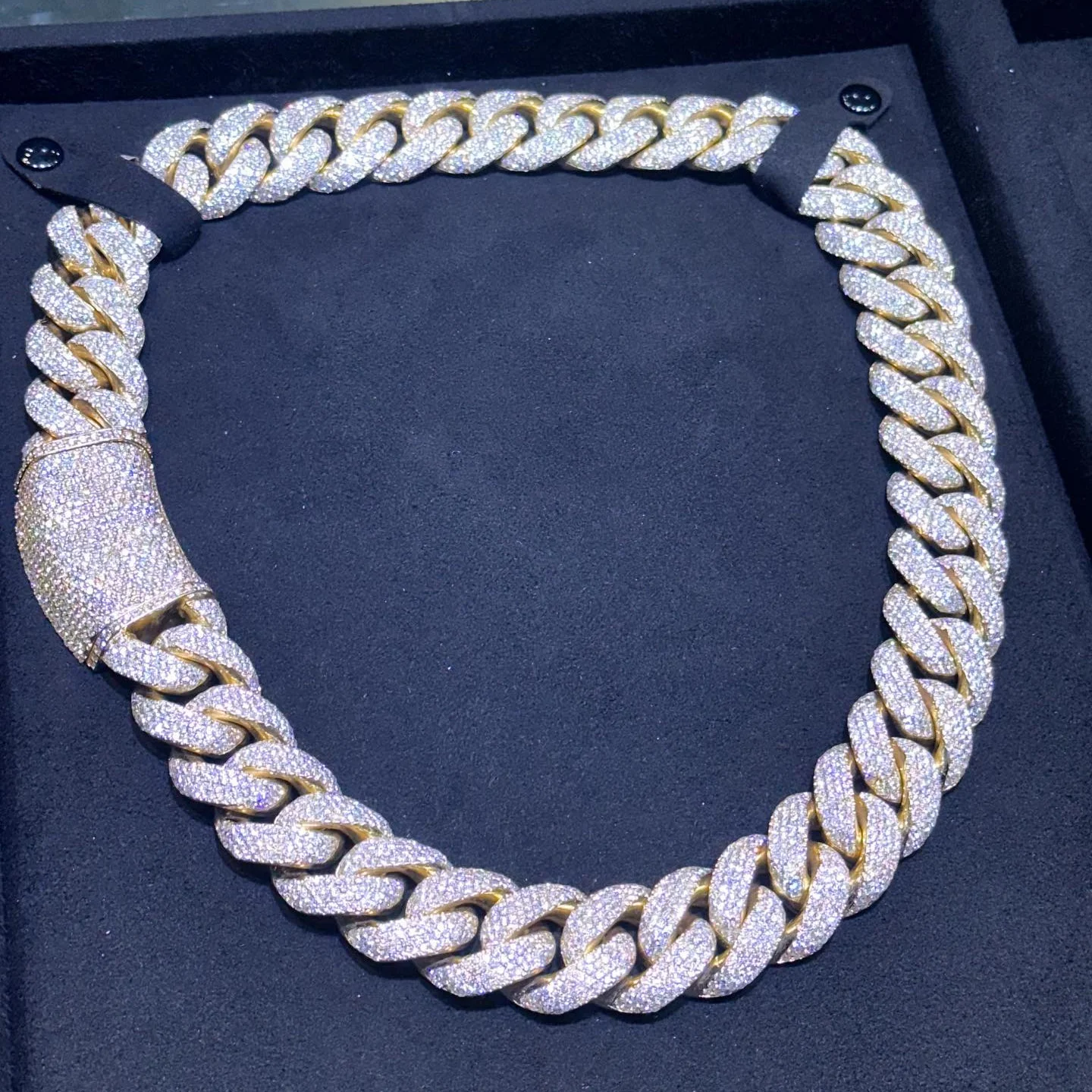 모이사나이트 힙합 체인 20mm 925 스털링 실버 아 - Moissanite Cuban Link Chain Iced Out 리뷰 및 가격