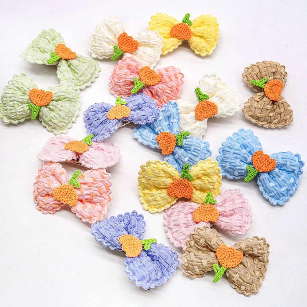 10PCS Colors Cute Pet Cat and Dog Hairpin Puppy Embroidered Flower Hair Clips Bow Hair Accessories Pet Dog Product