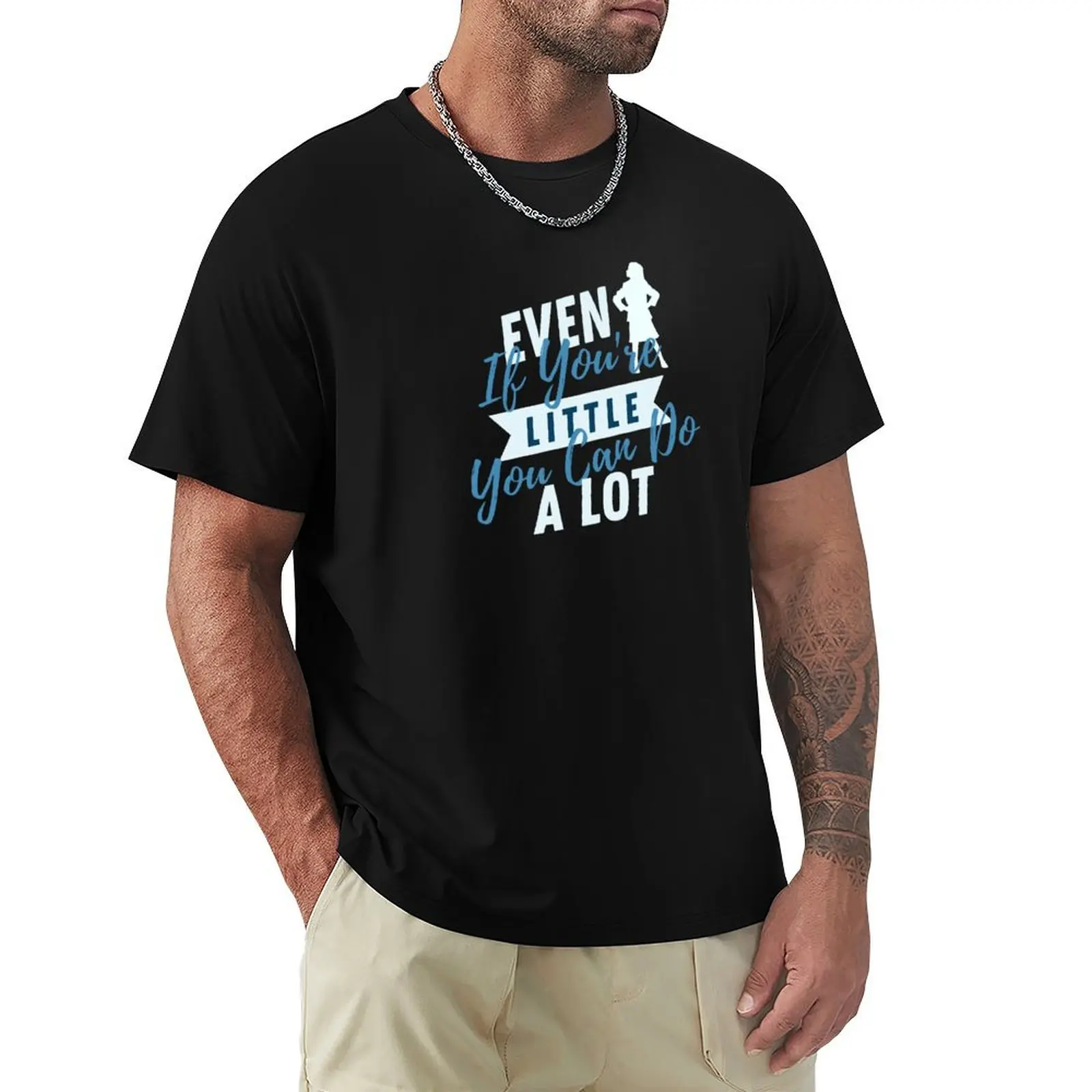 Matilda Even If You're Little You Can Do A Lot T-Shirt Athletic Fit Sports Short Sleeve Top