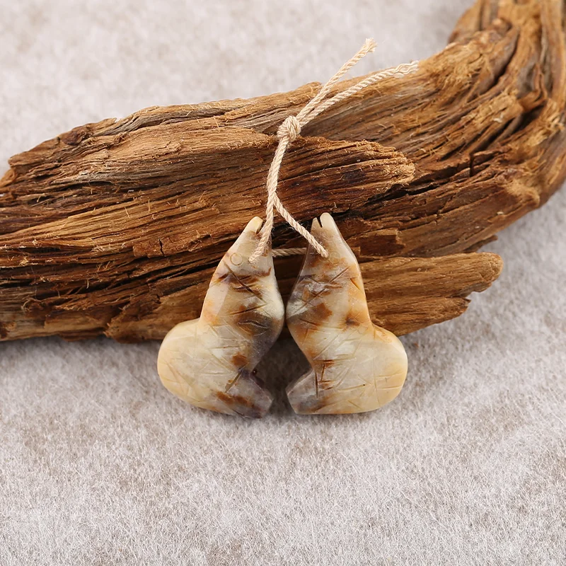 B&F Amazonite Earring Beads for Jewelry Making, Handmade Natural stones beads, Stones for jewelry Making Supplies