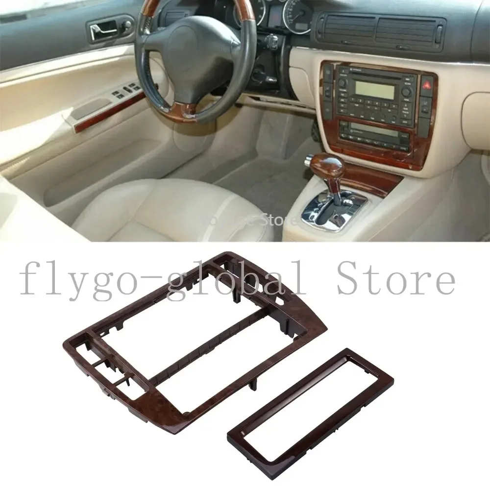 

Car Cherry Wood Middle Decoration Panel Center CD Box Wooden Air Conditioning Frame for Passat B5 3B0858069 1J0907047N