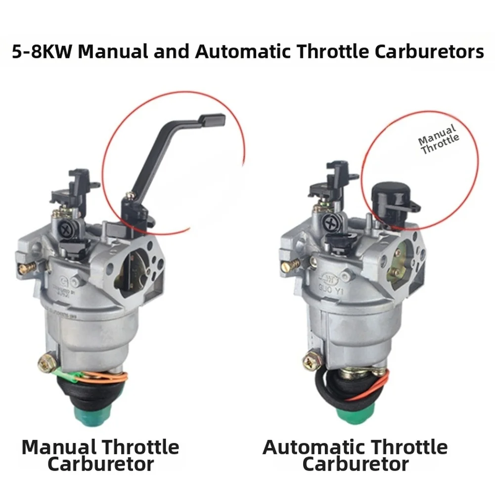 

5KW 6 5KW Generator Carburetor Automatic Manual Choke 188F 190F 192F Engine Carburetor Engines For Garden Tools
