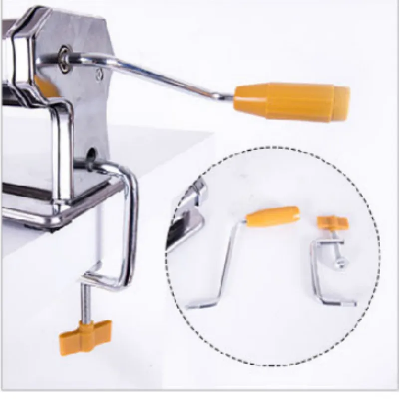 Portable Stainless Steel Craft Polymer Clay Rolling Machine Press Roller Hand Cranked Handmade Press Pasta Tools Non-Electric