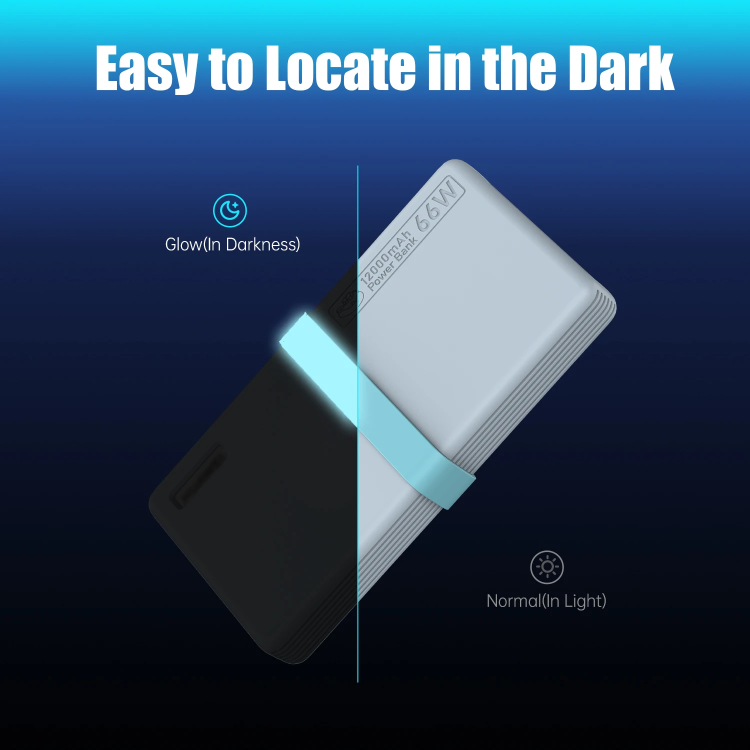 SIKAI الغطاء الواقي غطاء من السيليكون لهواوي 66 واط قوة البنك 12000 مللي أمبير مكافحة الإفلات المضادة للانزلاق غطاء كامل واقٍ