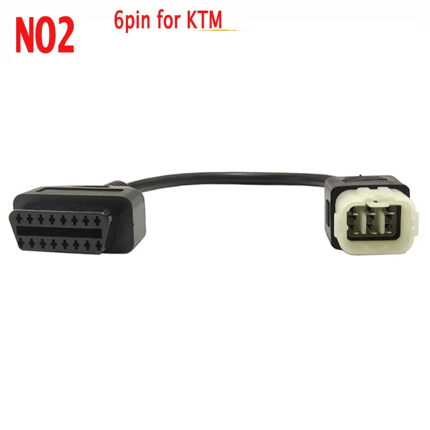 Nation IV EFI Motorcycle Cable Engine Fault Detect Adapter OBD2 16Pin To 3PIN/4PIN/6PIN Convertor for KTM/Delphi/Kawasaki/Yamaha