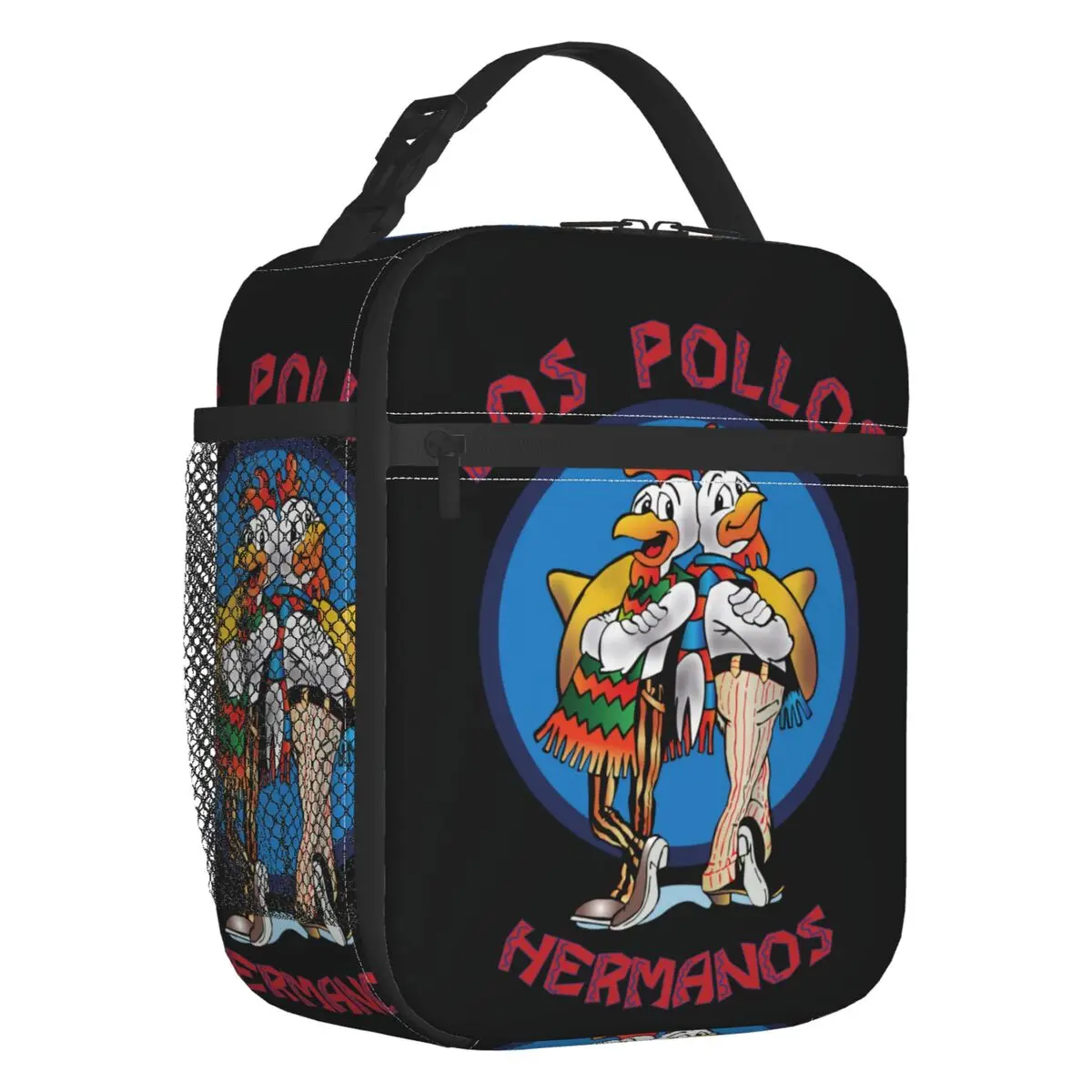 Funny Los Pollos Hermanos Insulated Lunch Bag for Outdoor Picnic Breaking Bad Leakproof Cooler Thermal Lunch Box Women Children