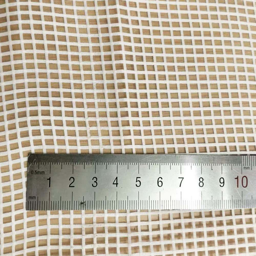 5MM Karierter Organza-Stoff Weich Transparent Strukturiert für Feine Hochzeitskleider-Überzüge Ätherische Schleier DIY Bastelmaterial – Detail 5