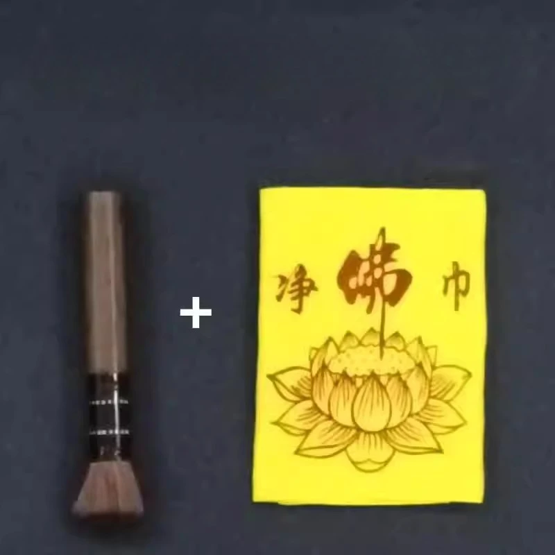 Cz  statue cleaning kit - includes duster, cleaning supplies, and a full range of   accessories - guanyin soft bristle brush