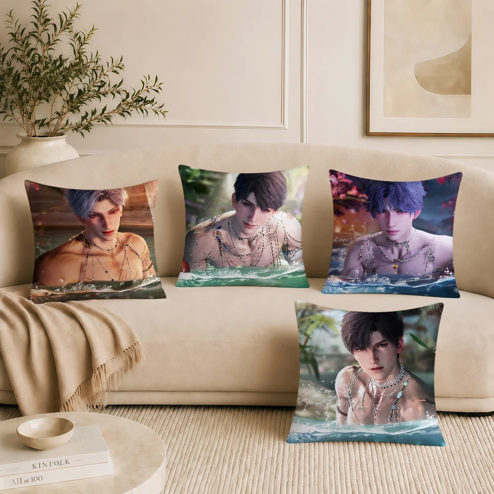 Love and Deepspace Summer Caleb Sylus Soft Pillowcase Double Sided Sofa Home Living Room Decor Bed Hogar Pillowcover Gift