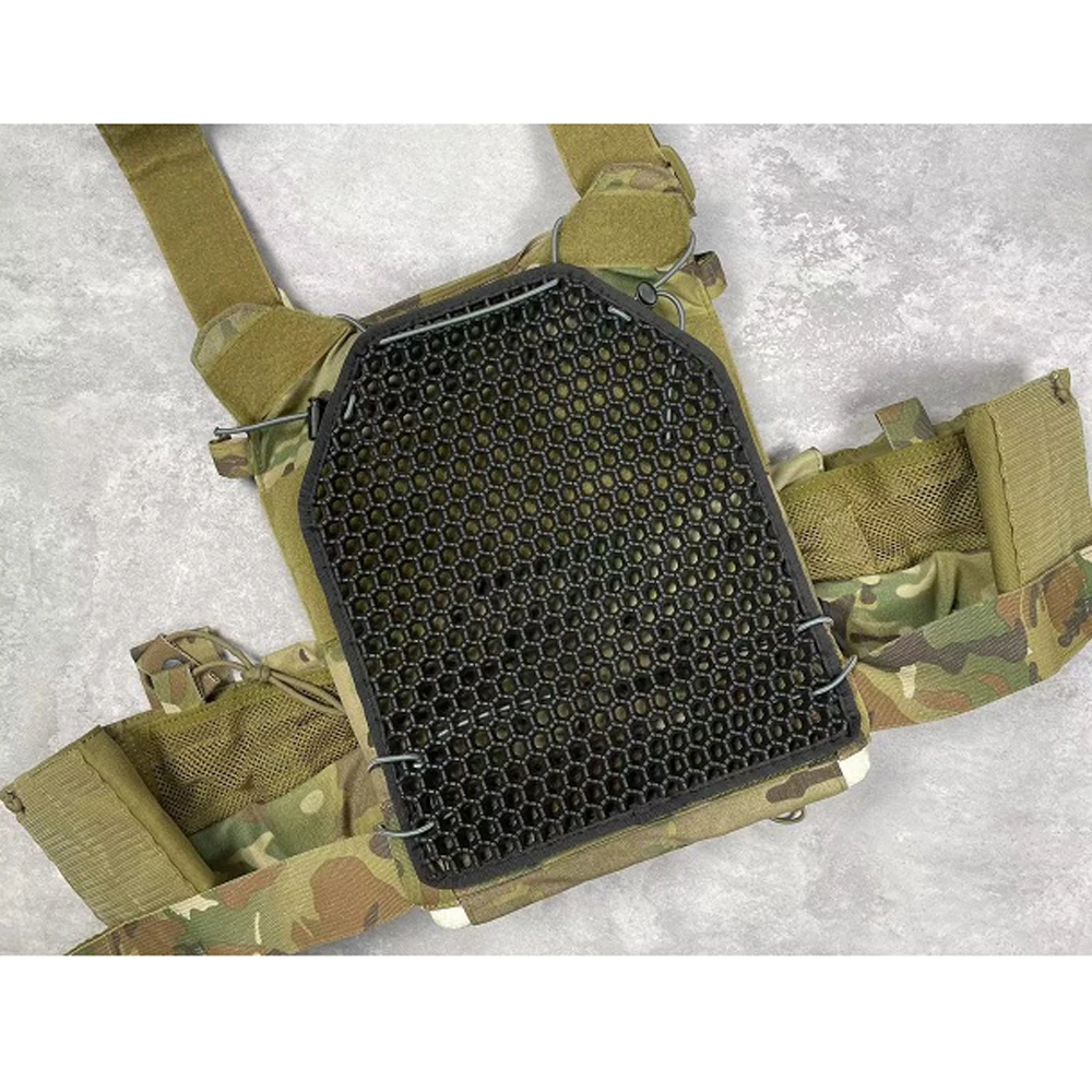 전술 조끼 통기성 방열 패드 2피스 세트, 방탄 보드 쿠션 안감