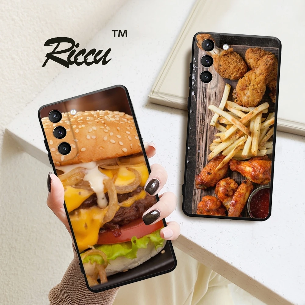 French fries burger Phone Case For Samsung Galaxy S24 23 22 S21 20 FE Ultra plus A55 54 53 51 22 32 4G 5G Phone case