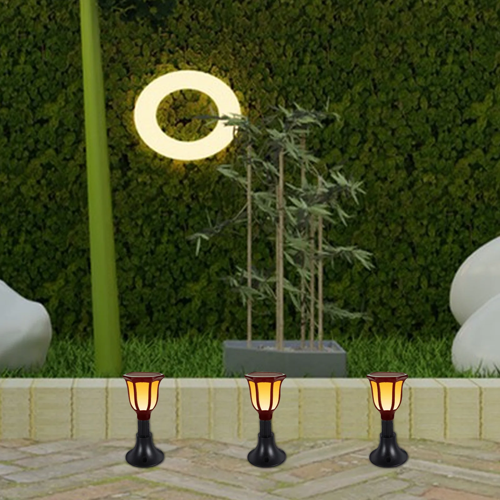 

10Pcs Garden Light Base Replacement Solar Lamp Holder Durable ABS Outdoor Yard Path Lamp Mounting Bracket Garden Light Base