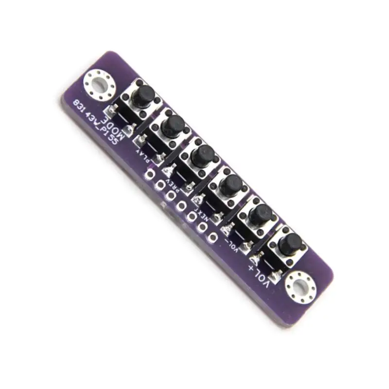 1/2/3/4/5/6Bit Independent Micro Switches Module Portable Independent Button Board for Enhanced Speaker Control