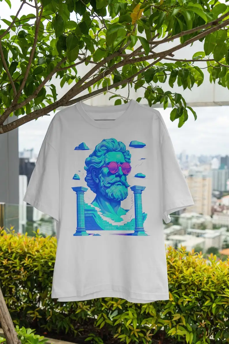 Retro Statue  Neon  Vaporwave  Synthwave  Japanese Inspired  Sunglasses  Oversized  Streetwear