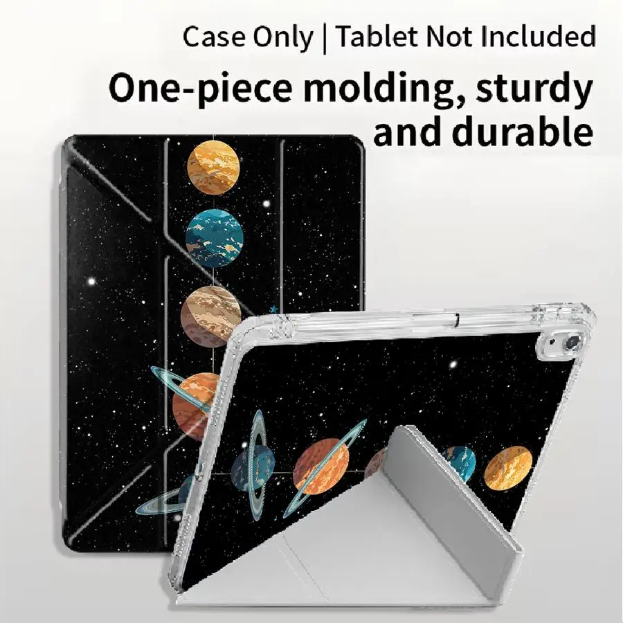 

Planet Space Tablet Case For iPad Mini 6 7 11th 10th 9th 8th 7th 12.9inch Pro 2025 Air 4 5 M3 M2 M4 11inch Holder Cover Y-Fold