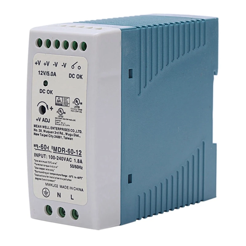 

Big Deal 3X MDR-60 12V 60W Din Rail Power Supply Ac-Dc Driver Voltage Regulator Power Suply 110V 220V