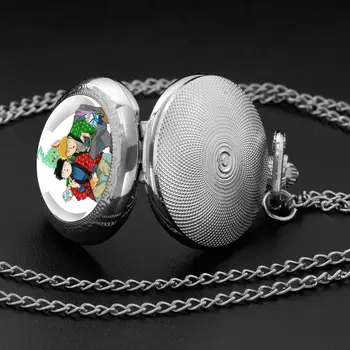 新款超能力雙人組學生動漫時間寶石石英懷錶復古龐克男女通用時尚項鍊禮物 6 最佳銷售 動漫觀看 - №3