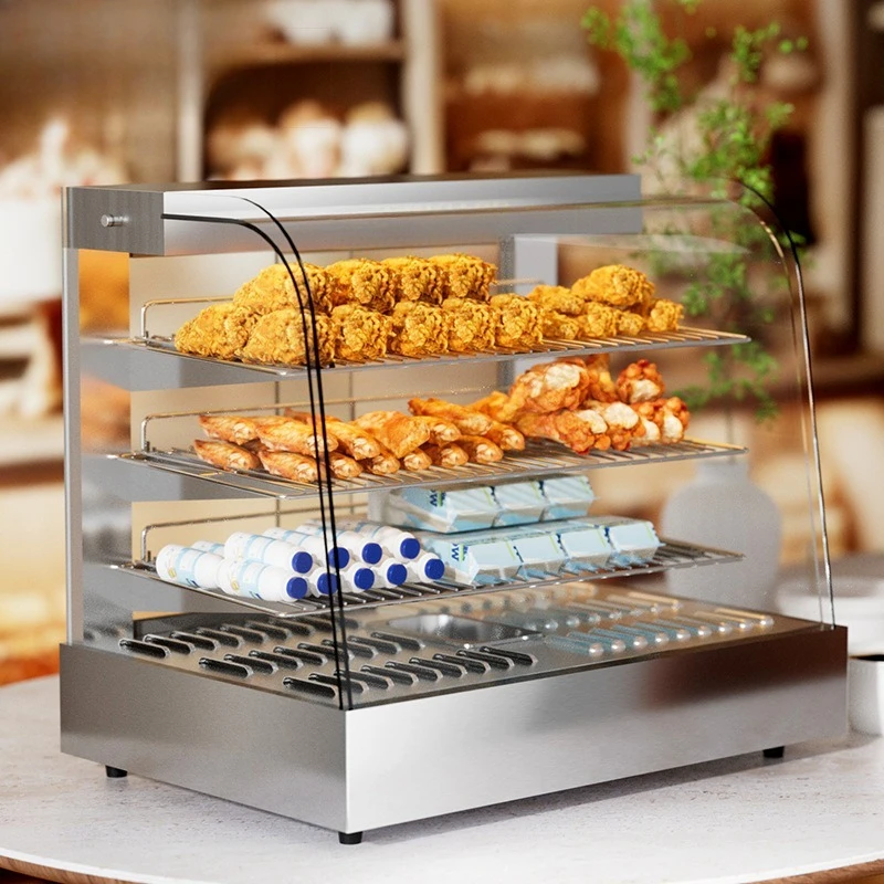 Fried Chicken Shop Desktop Insulation Food Bread Display Deli Cabinet Hamburg Fried Chicken