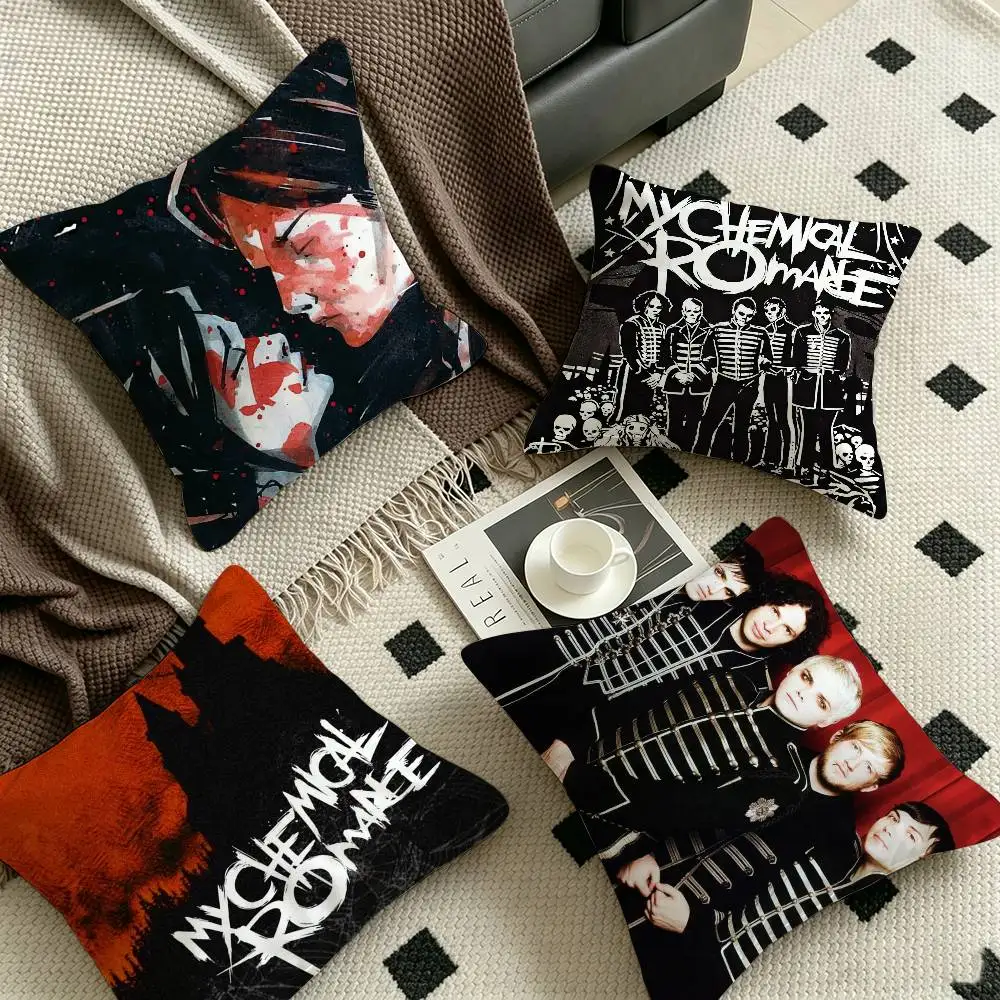 My Chemical Romance Rock Band Canvas Prints Personalized Pillow Cover Bedroom Wild Decor Pillowcase kid Birthday shower Gift