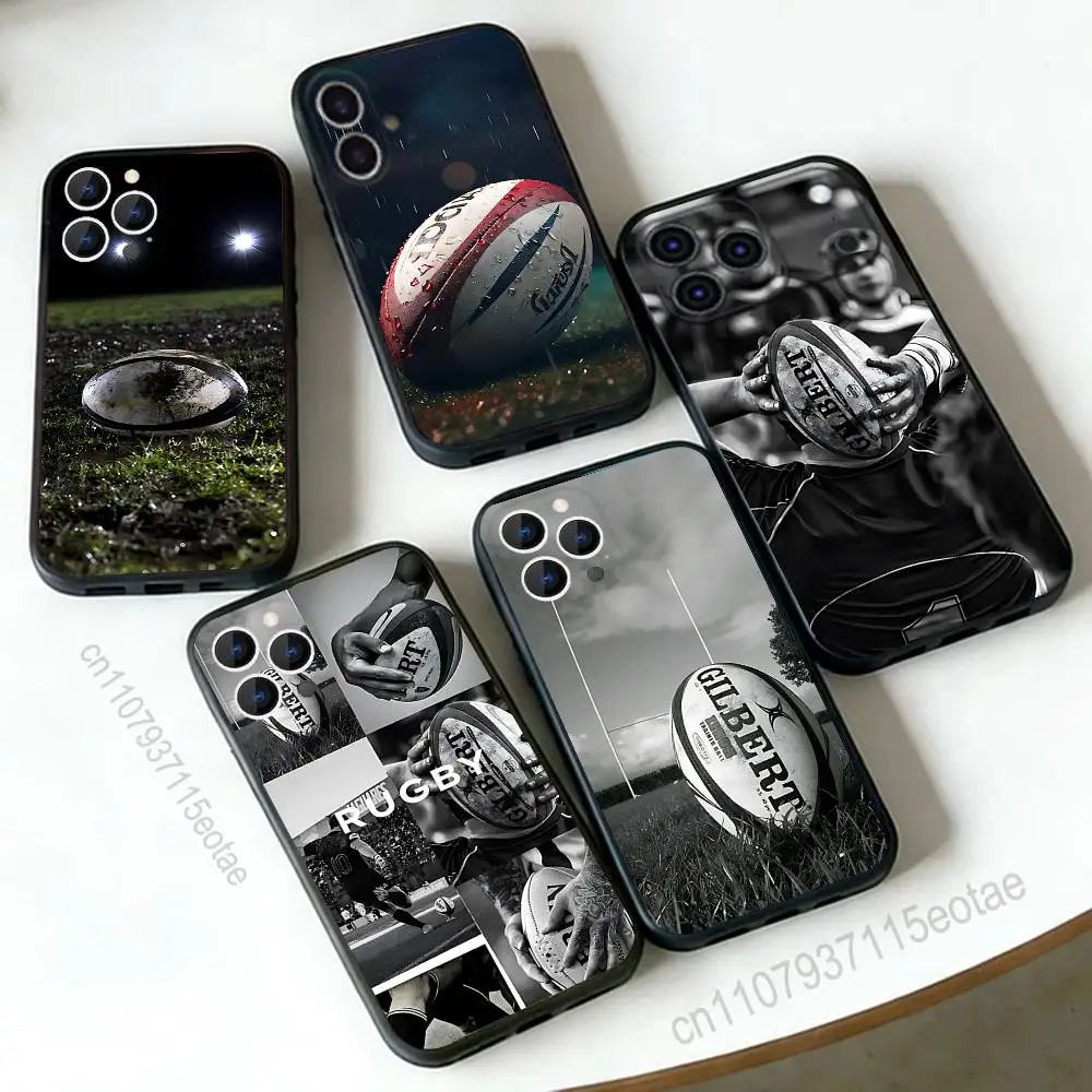 

Rugby Sport COOL For iPhone 12,16,13,14,15,17,11,Pro,Max,Plus,E,Air,Mini TPU Soft to Skin-friendly phone case
