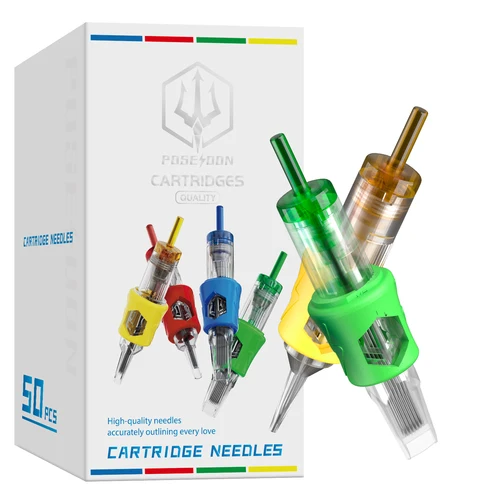 Imagen 1 del producto 50 unids/caja Kit de agujas de tatuaje POSEIDON PRO Max agujas de cartucho de tatuaje profesional agujas de tatuaje desechables 30/3RLLT