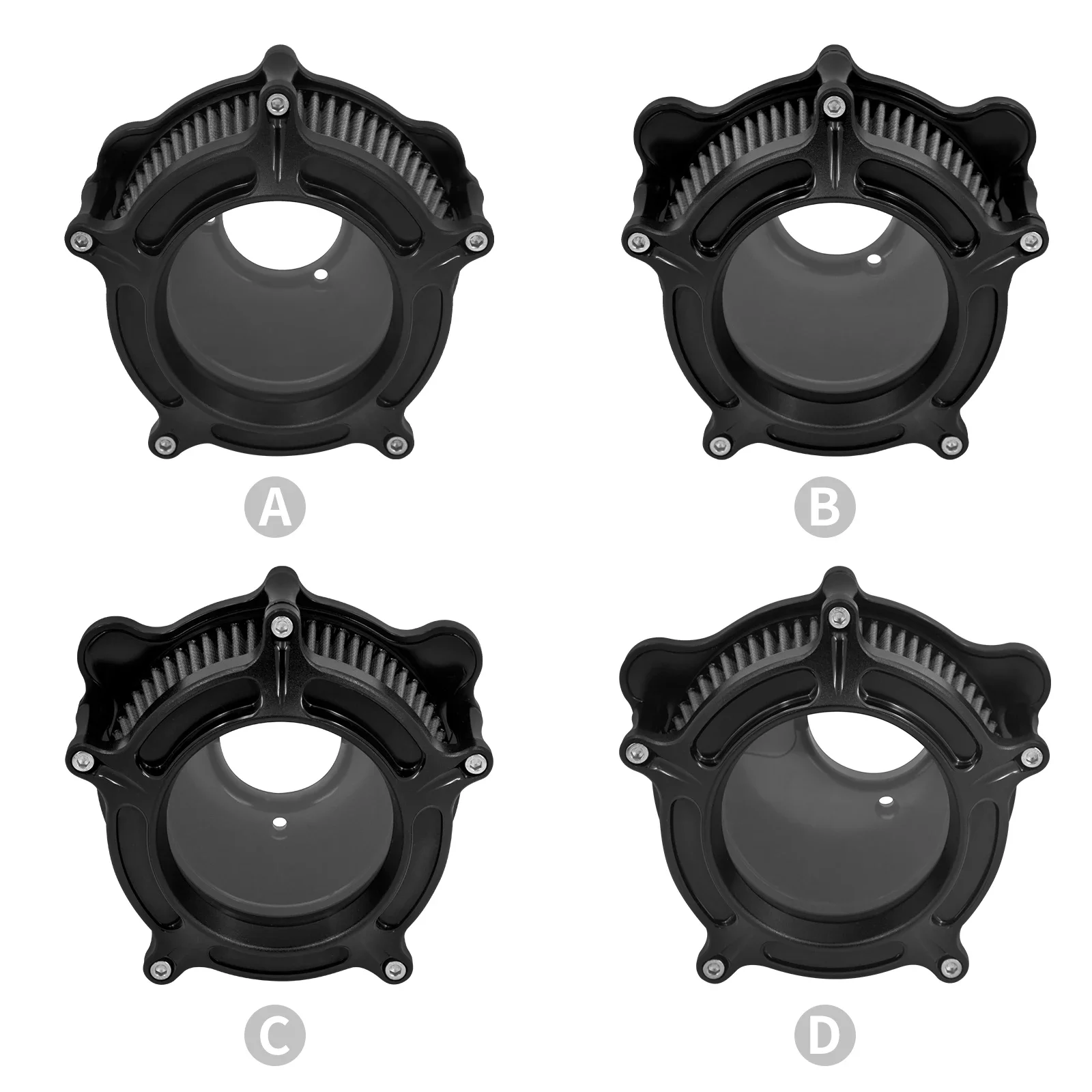 1pc Air Cleaner System Kit Motorcycle Air Filter Intake for Harley Sportster XL Iron 883 1200 Touring Road King Softail Dyna