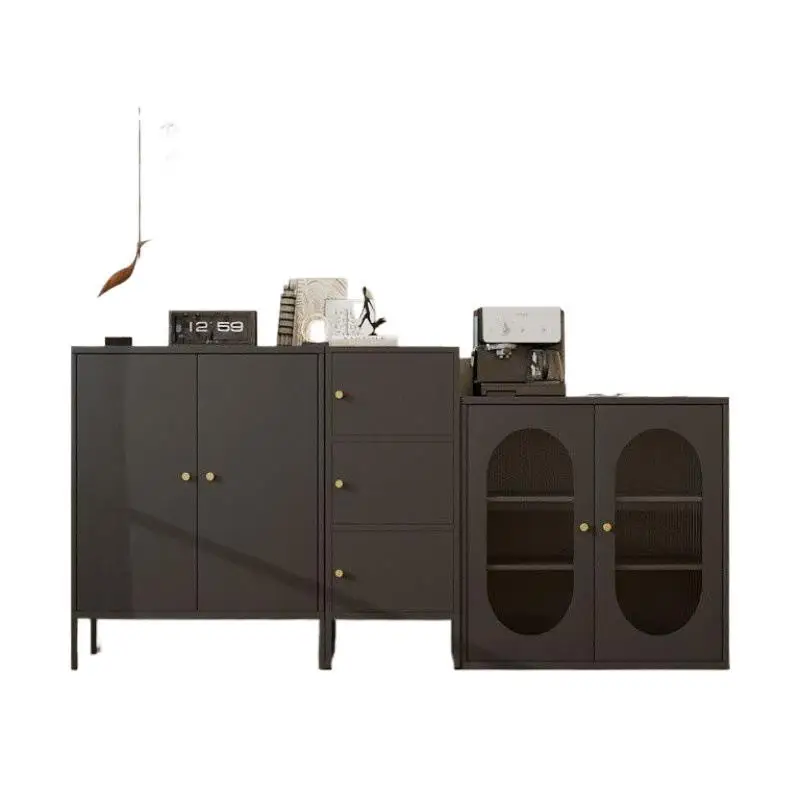 

Iron cabinet, wrought iron floor-to-ceiling kitchen side cabinet