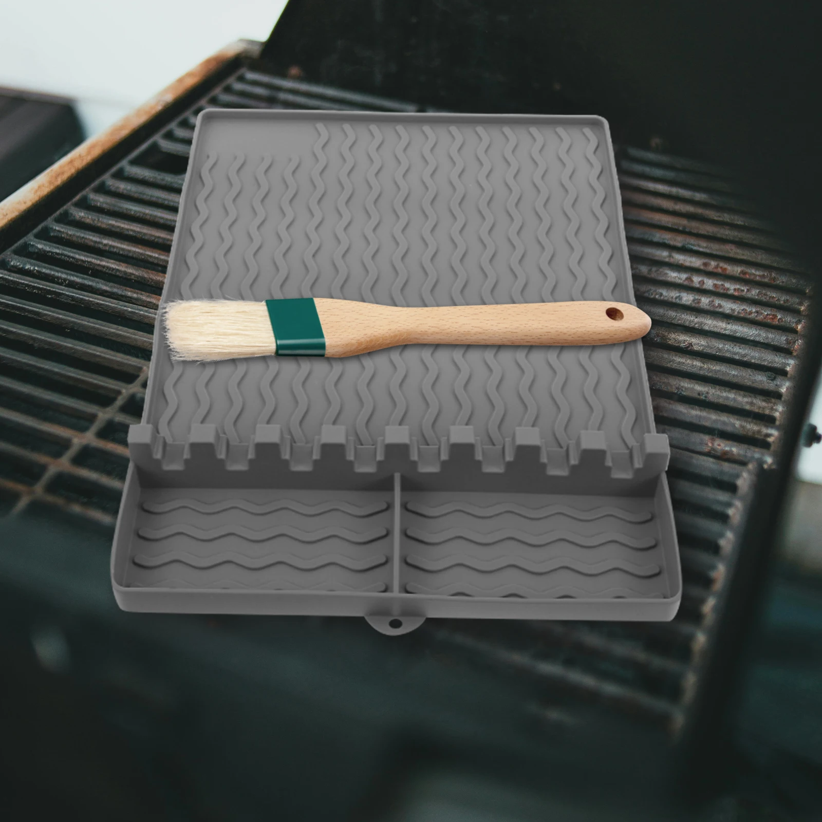 

1pcs Silicone Grill Mats for Outdoor BBQ Tools Mat Heat Resistant Non-Stick Reusable Baking Pad Griddle Accessories Grill Side