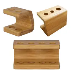 Wooden Toothbrush Holders Multihole Waterproof Toothbrush Organizer Multipurpose Toothbrush Rack Space Saving Bathroom accessory