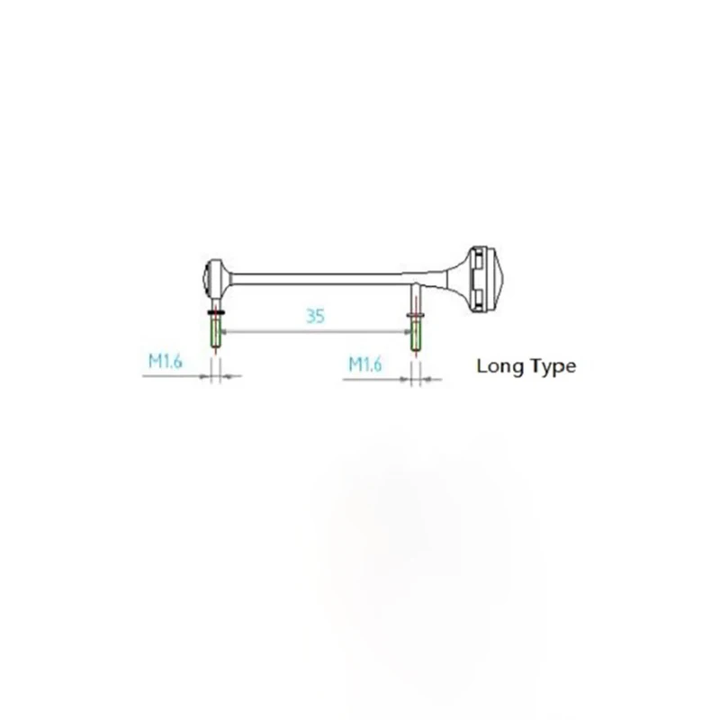 LESU Upgrade Metal Long Whistle A For 1/14 RC Model Trucks Tractors Tamiyay Outdoor Toys TH02242