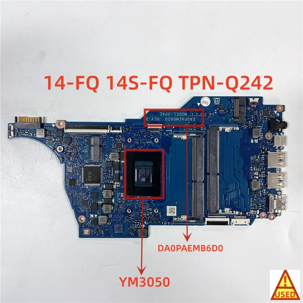 

Laptop Motherboard DA0PAEMB6D0 M03771-601 For HP 14-FQ 14S-FQ TPN-Q242 WITH YM3050 Fully tested, works perfectly