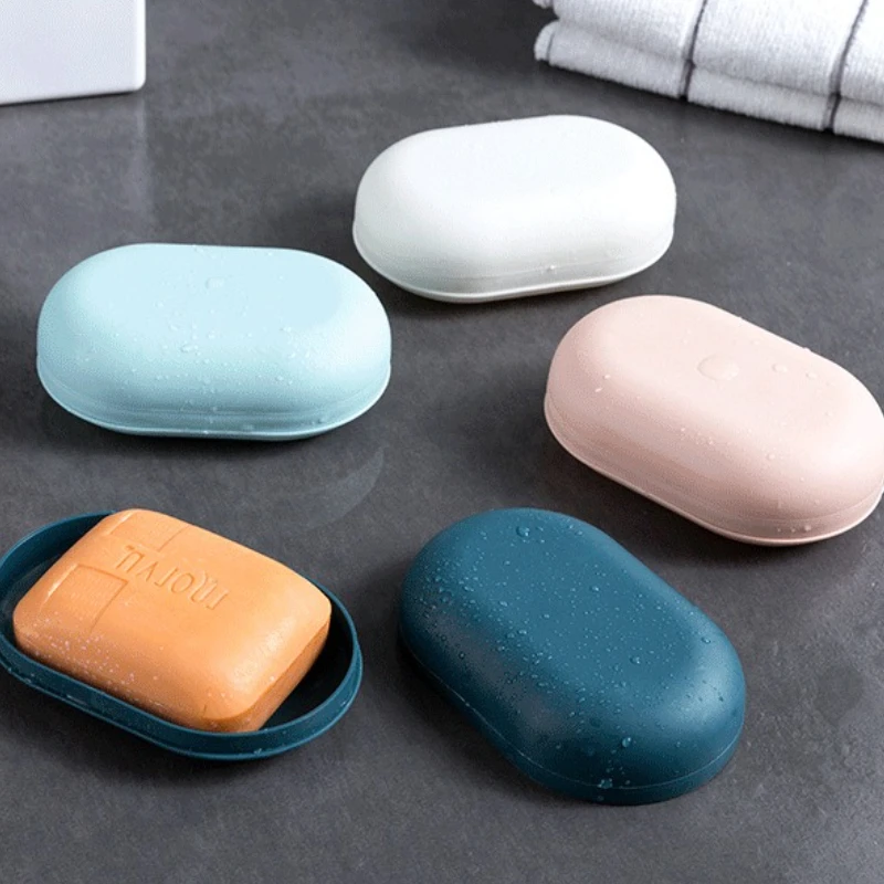 

Герметичная коробка для мыла с крышкой, портативный сливной поддон, домашний контейнер для хранения в путешествиях