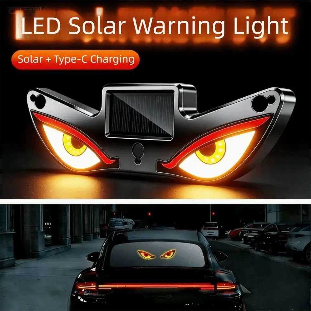 Wireless Solar Powered Car Neon Light Vibration Lights on Suction Cup Cool EYE Ambient Lights Dynamic