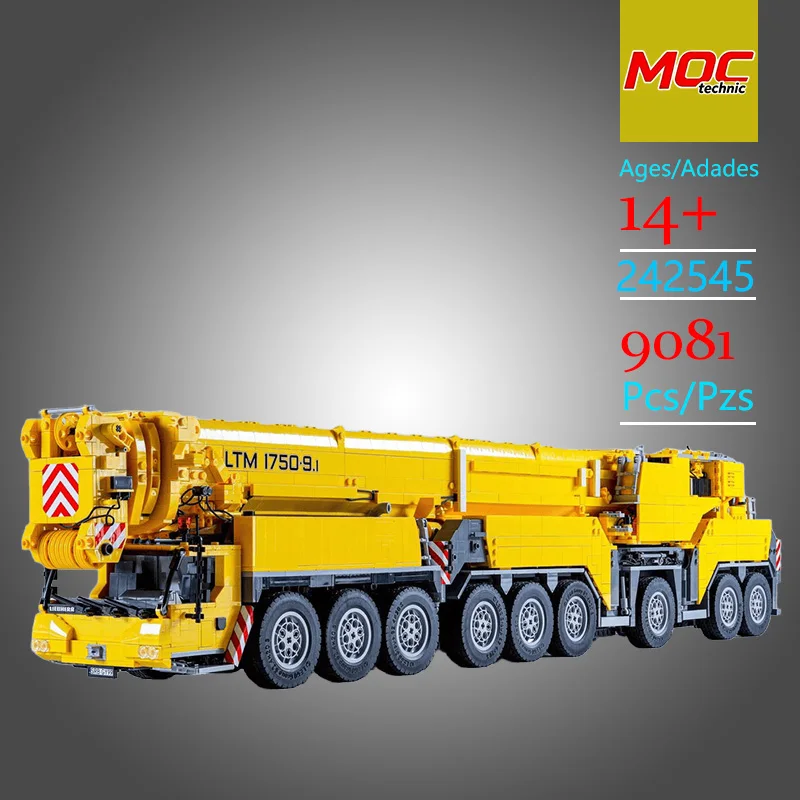 NEW Design MOC 1:24 Scale LTM 1750-9.1 Super Crane Technic Model-Trendy Educational Toy - Stress-Relief Toy - For Holiday Gifts