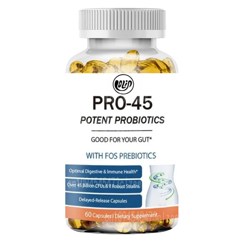 

PRO45 Мужские и женские пробиотики: 45 единиц миллиардов колонии, 12 строк, без молочных продуктов - сохраняющих пребиотики и пробиотики