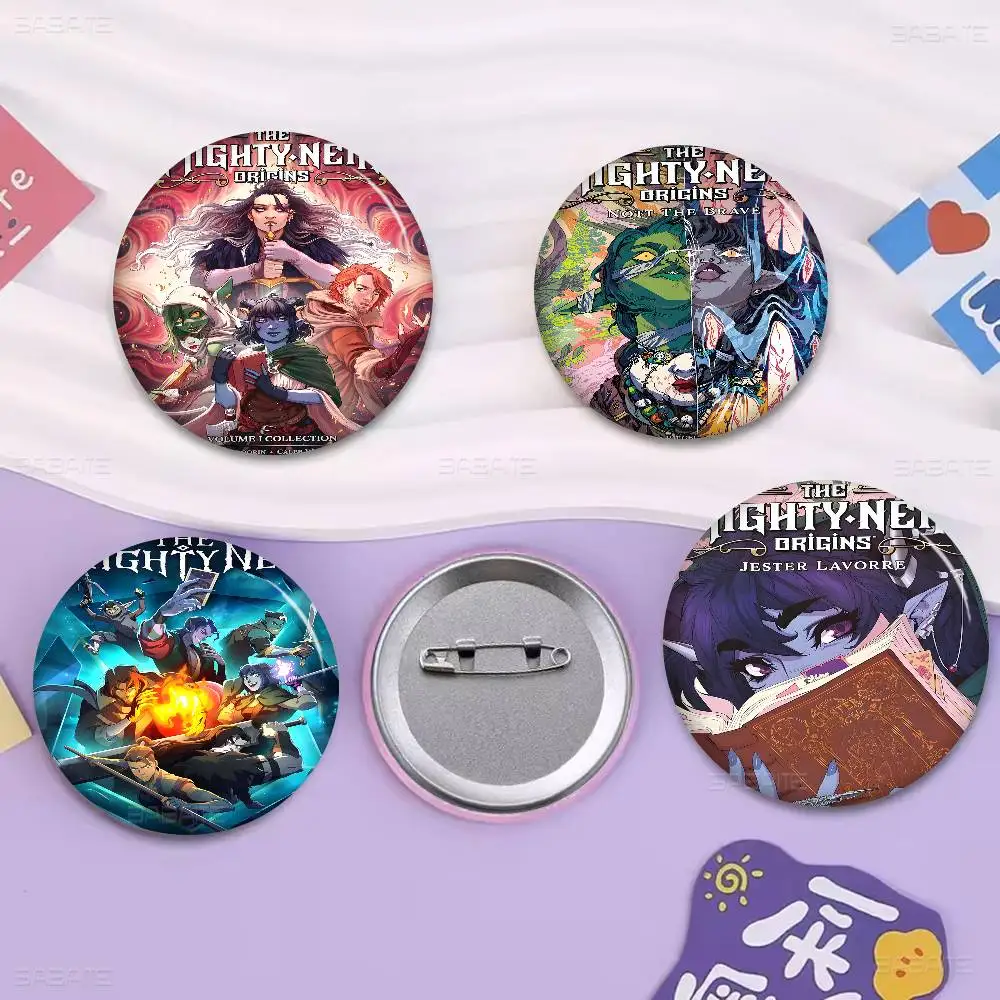 Animation The Mighty Nein Creative Tinplate Soft Button Pins Animal Icon Brooch Lapel Backpack Badge Accessories Pin