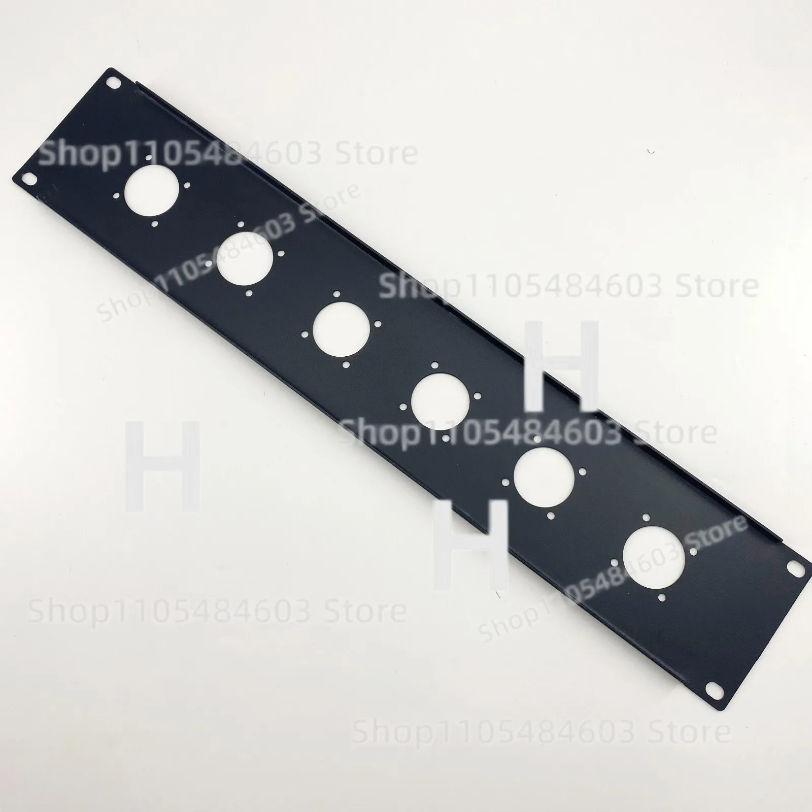 2U Space Heavy Duty Rack Panel W/6 Large Speakon Cut Outs For NL8 or NL4 Blank