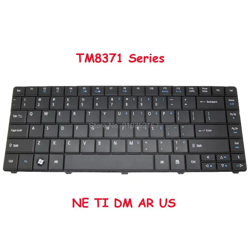 

Keyboard For Acer TM8371 8371G TM8471 8471G TM8341 English US Arabia AR Thailand TI Denmark DM Nordic NE 9Z.N3L82.00A