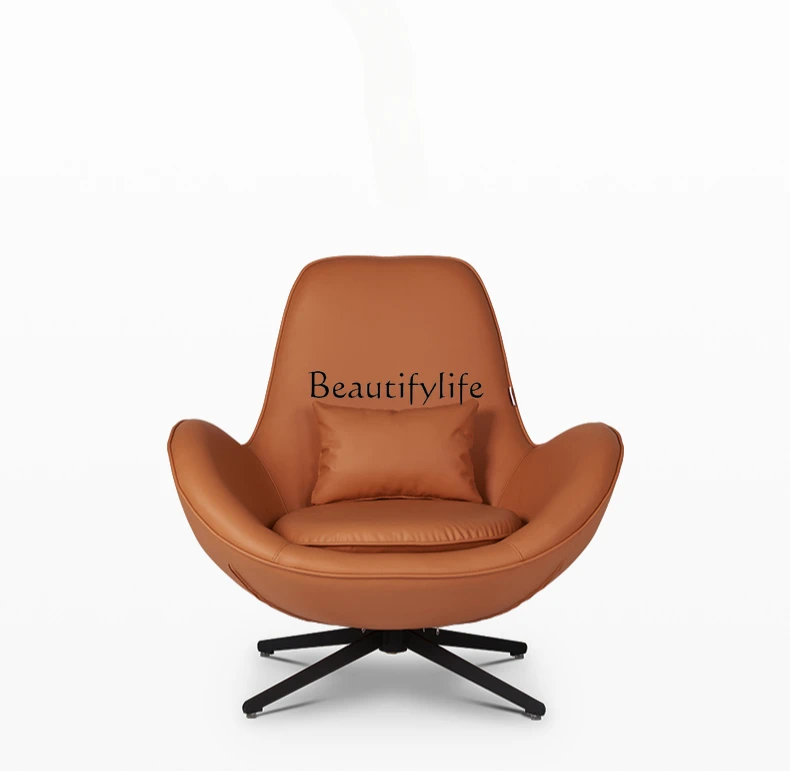 

Italian light luxury lounge chair living room modern single rotating sofa chair