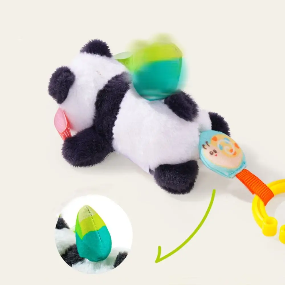 ผ้าฝ้าย PP เต่าปั่นของเล่น Plush Fluffy Interactive ดึงเชือกตุ๊กตาสัตว์ของเล่นการ์ตูน Ins เด็กแขวน Rattle ของเล่น