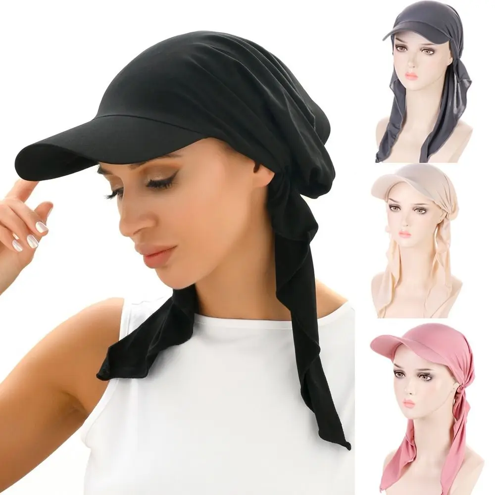Mulheres Clássico Chapéu de Sol, Muçulmano Turbante Chapéu, Gorro Deslajado, Lenço Bonés