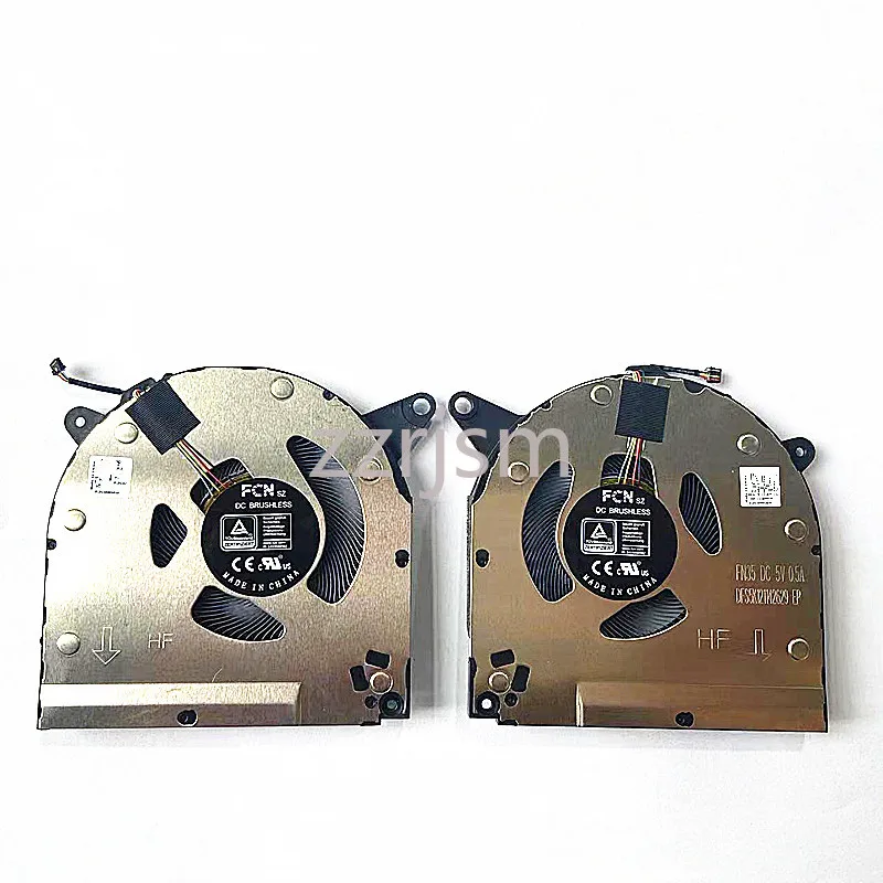 Cooler para cpu de laptop, ventilador gpu para lenovo legion S7-15ACH6, radiador de refrigeração 5f10s13971 5f10s13972 dfscl12e16486l fnr5 fnr6 12v 5v