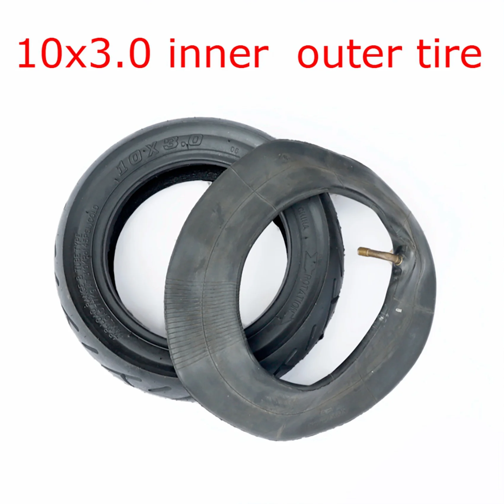 

ABVB-2X Electric Scooter Tyre 10X3.0 Inner And Outer Tire Set For KUGOO PRO Electric Scooter Go Karts ATV