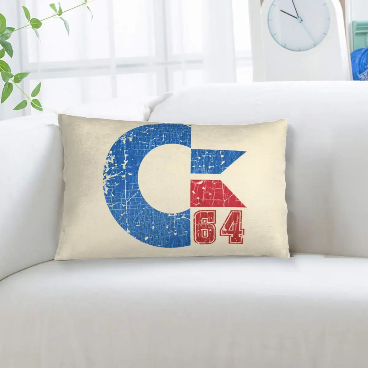 Commodore Circuits Amiga Logo Rectangle Pillowcase Cushion Cover Decor Bedroom Bed Home Comfort Throw Pillow