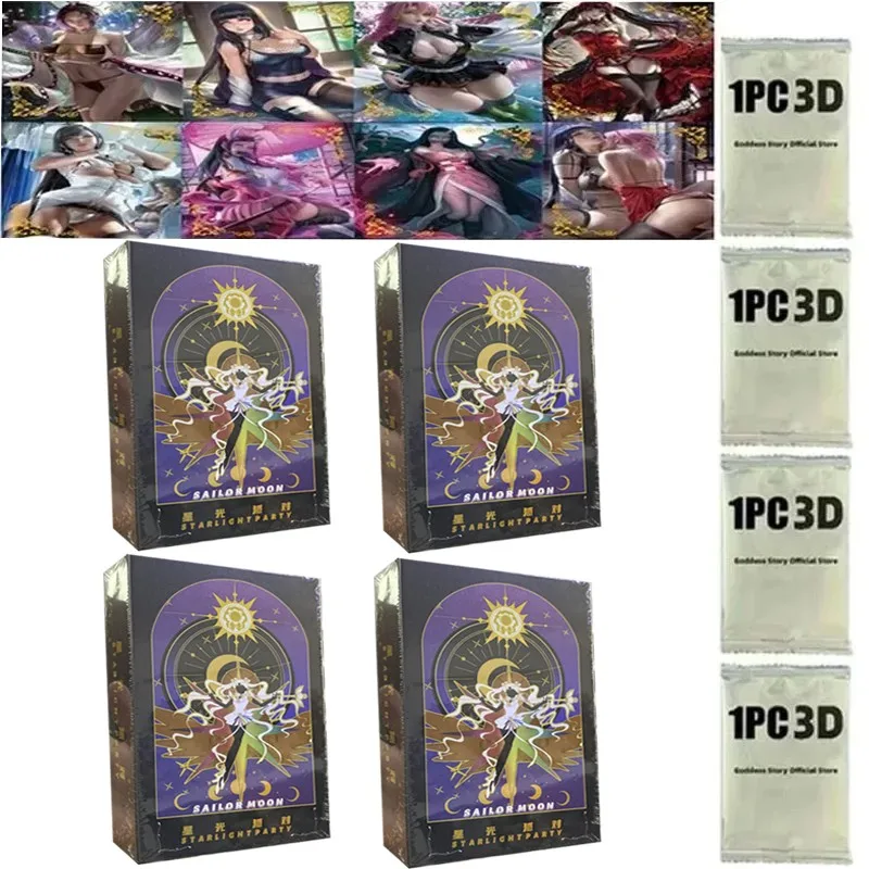 

Wholesales 4box Goddess Story Collection Cards Star Light Party Sexy Anime Girl Booster Box Anime Trading Card Birthday Gift