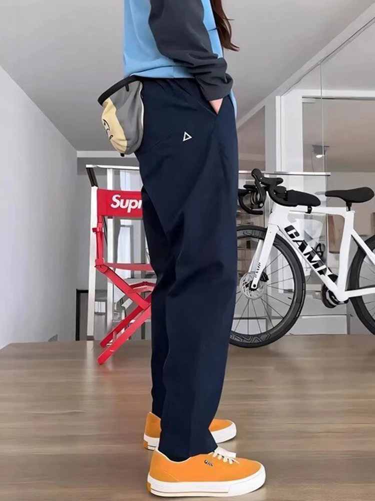 

Американские функциональные повседневные брюки Thin Qui Dry Ice Silk Outdoor Loose Cone Длинные брюки для мужчин Весна Лето Faion Ur...