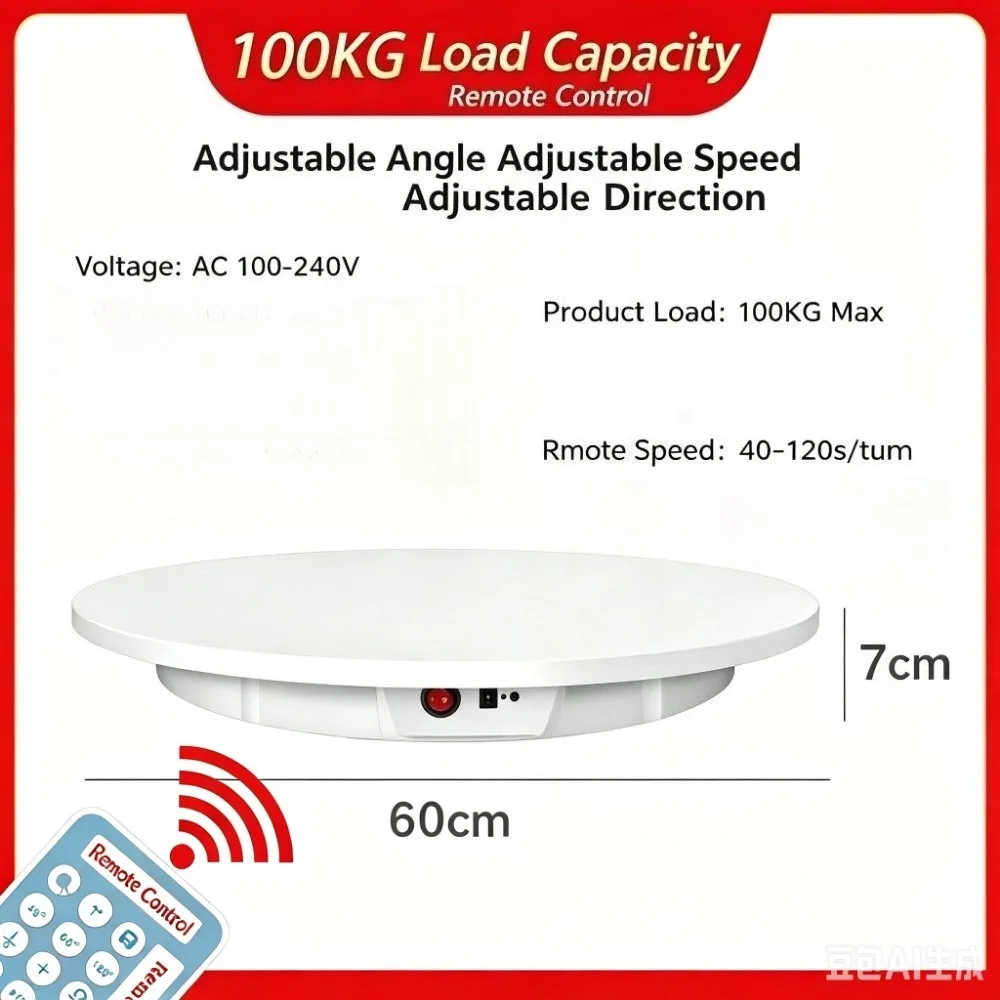 Electric Rotating Display Stand 60CM Diameter Smart Remote Control Auto