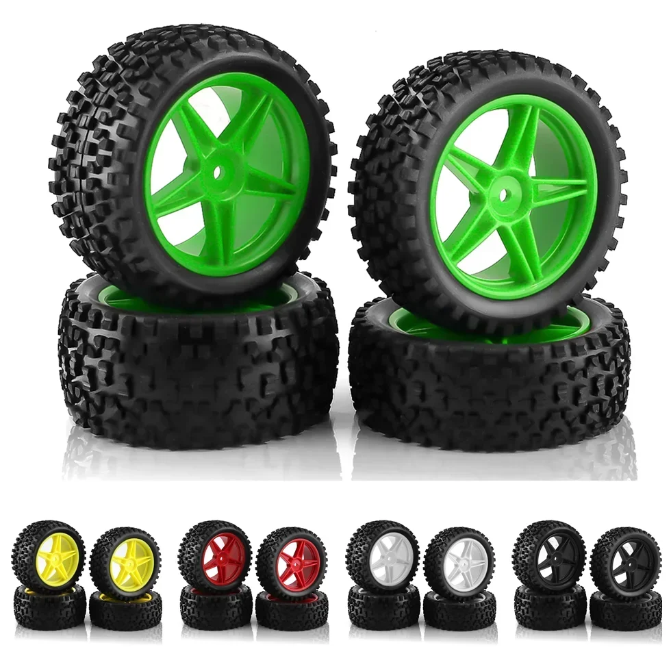 4 Stück 87mm Reifen Rad für Wltoys 144001 144010 124007 124017 124019 Tamiya TT02B HSP 1/10 1/12 1/14 RC Auto Offroad Buggy
