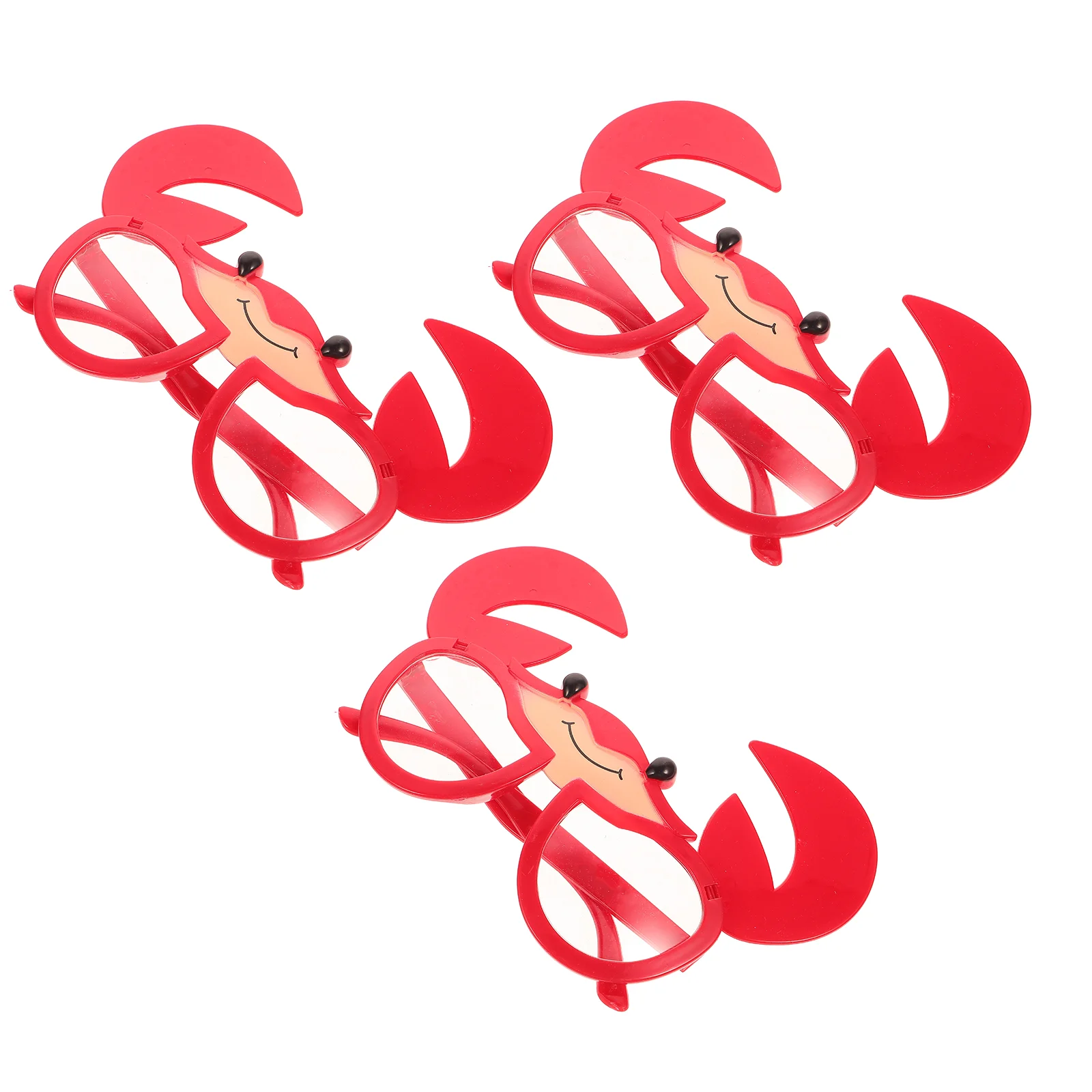 

3pcs Crab Sunglasses Beach Party Decorations Luau Favor Costume Cartoon Appearance Pool Photo Props Lightweight Fun